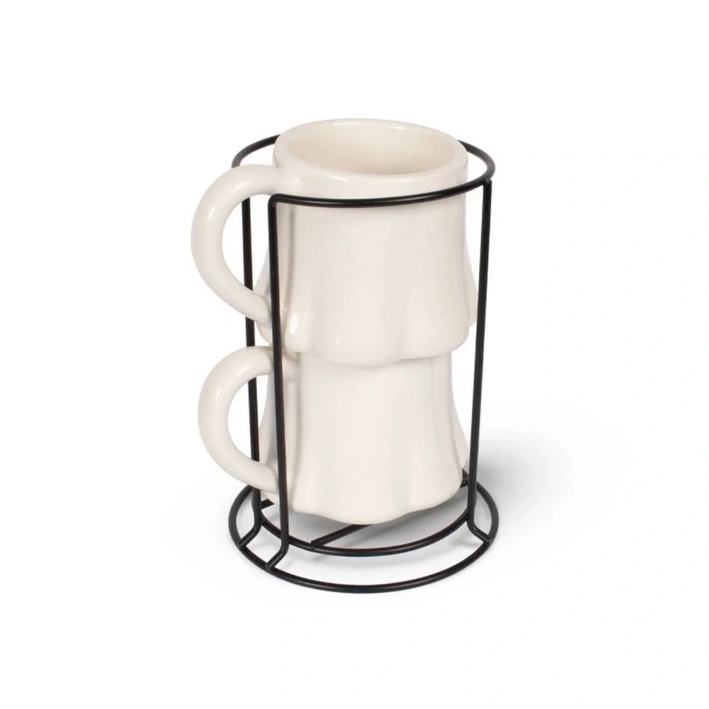 2pk Target bullseye playground ghost espresso mugs👻